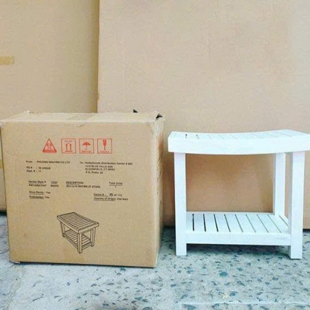 50-249845 White : Ghế Đôn, Ghế Phụ - Phòng Tắm